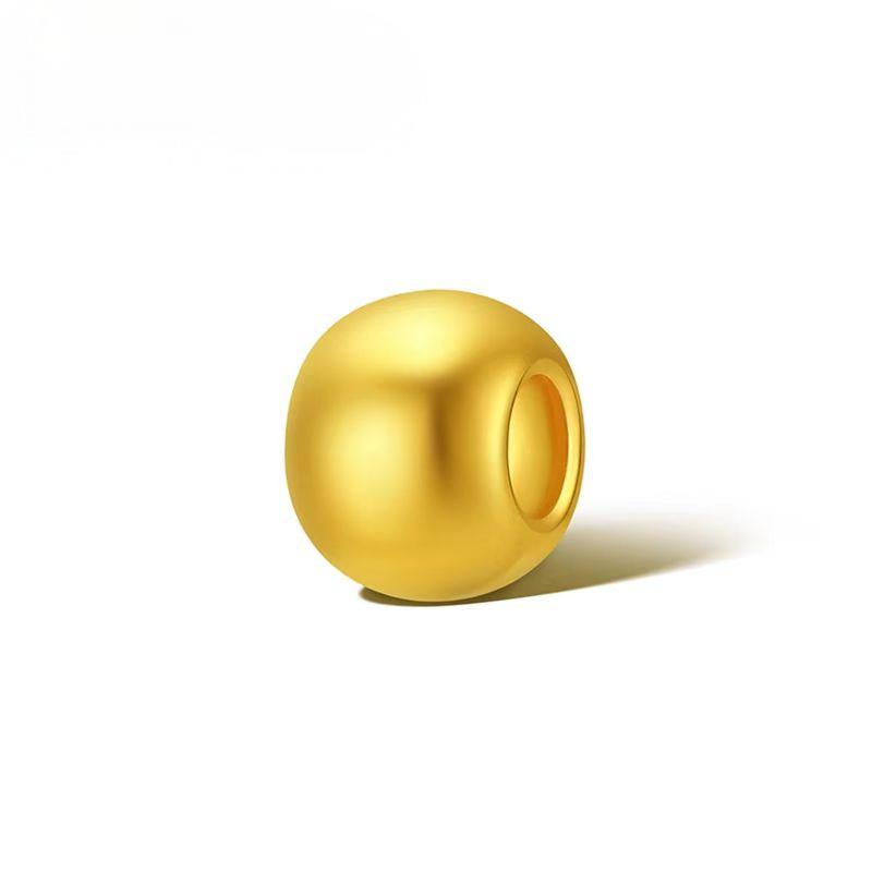 足金999足金4mm小金珠先鉴后发加大版（十个以上包邮）