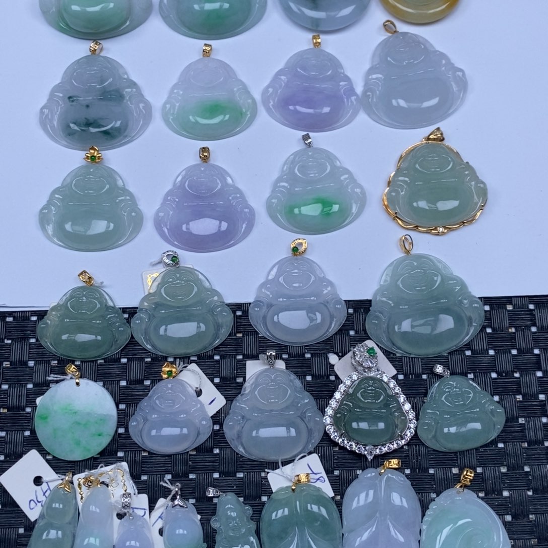 颈饰未镶嵌翡翠天然翡翠