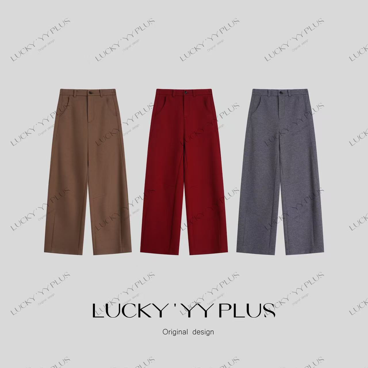 LUCKYYY 高品定制澳洲羊毛混纺加厚秋冬柔软舒适实穿休闲裤B2378