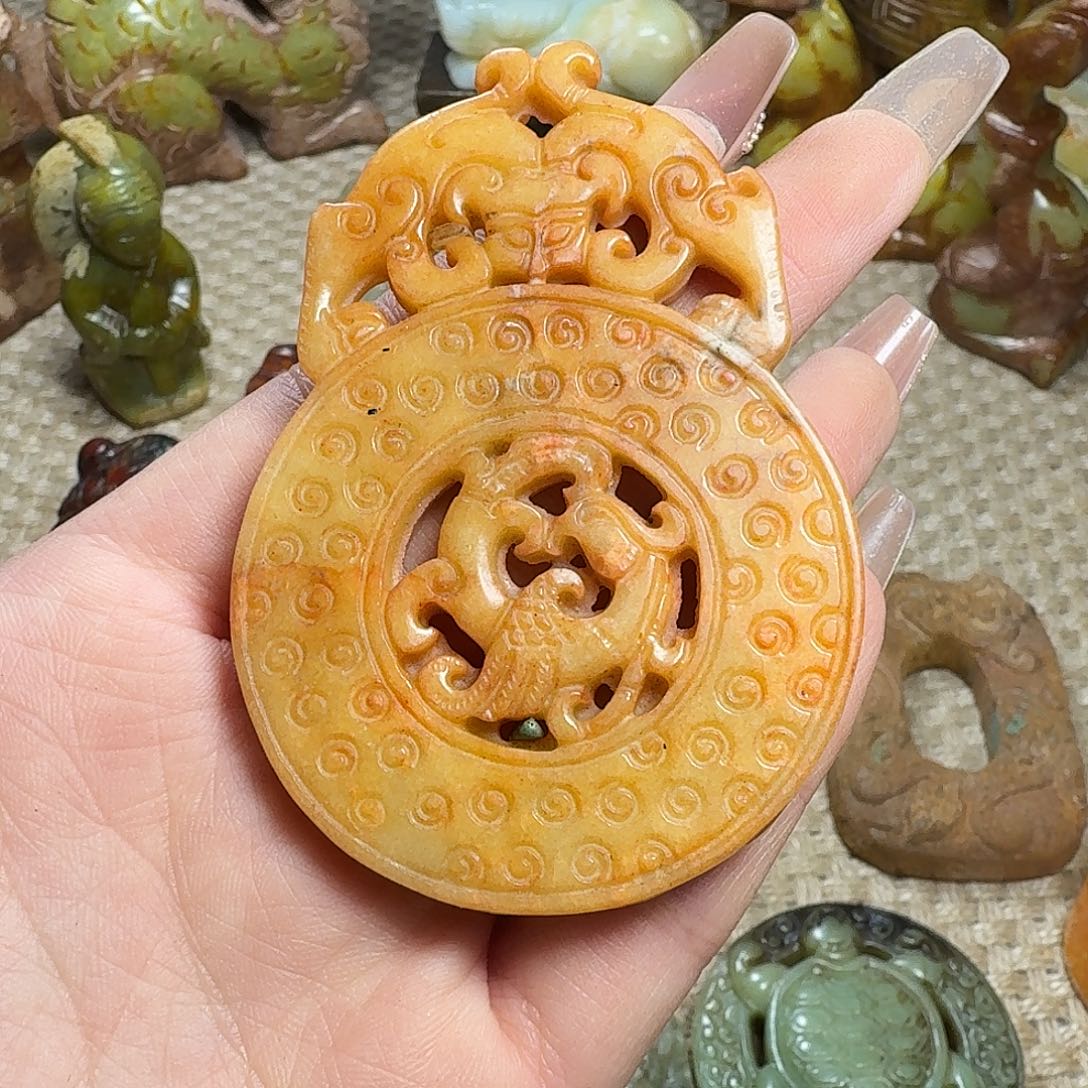 白玉菩提吊坠挂件