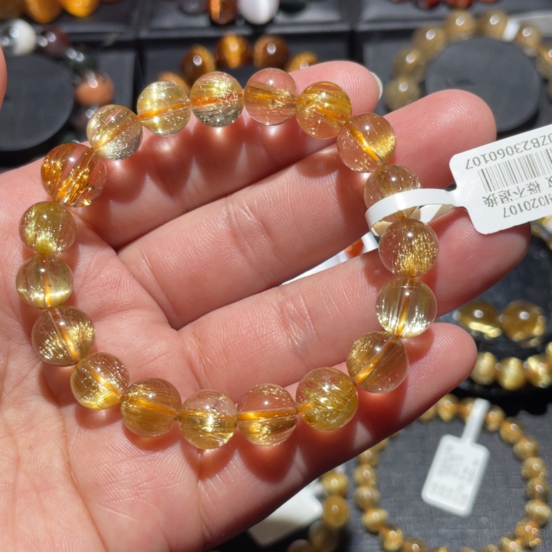 手链未镶嵌水晶发晶多宝9.7mm左右