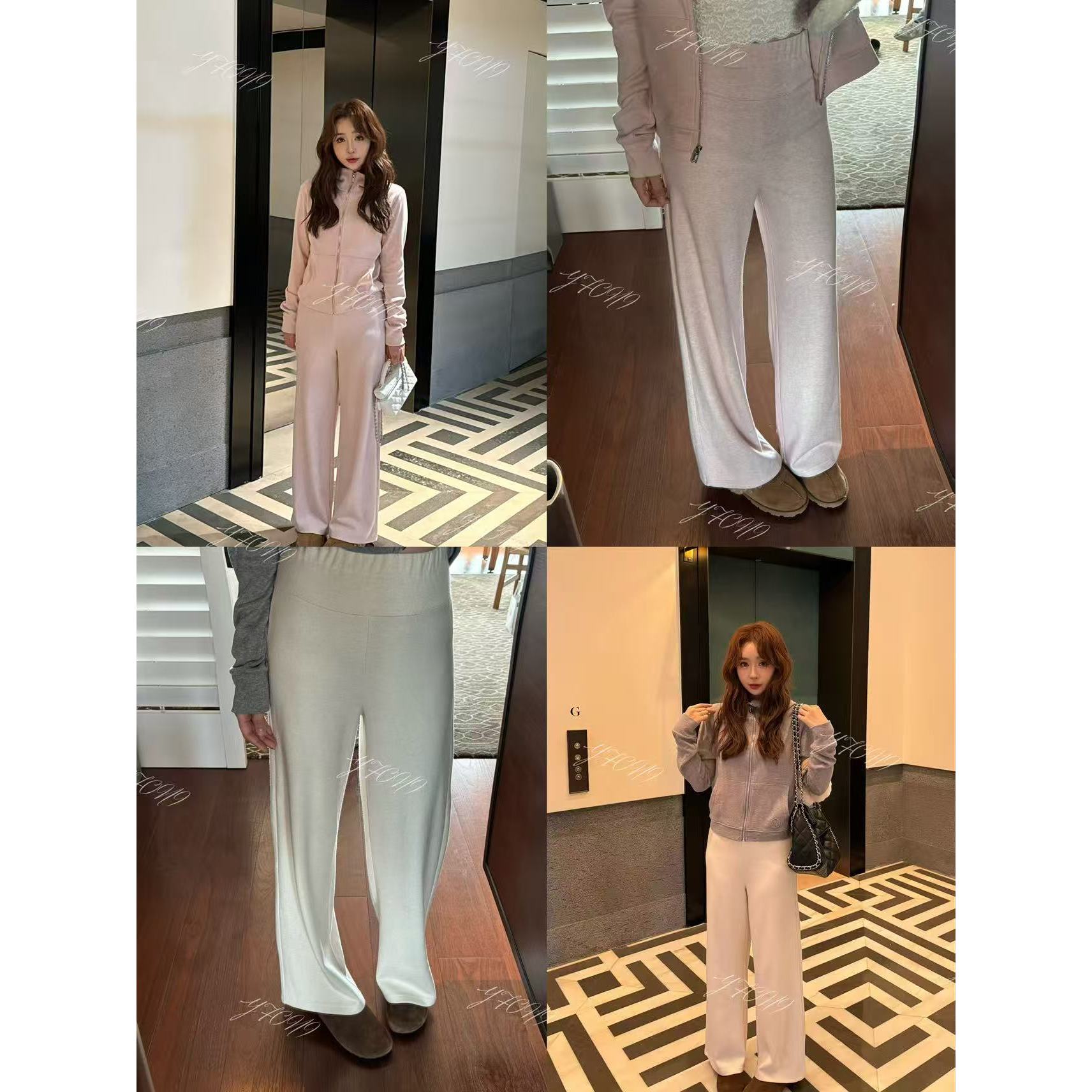 【YFONI】Lulu糯糯裤上衣显瘦~糯糯外套韩系套装