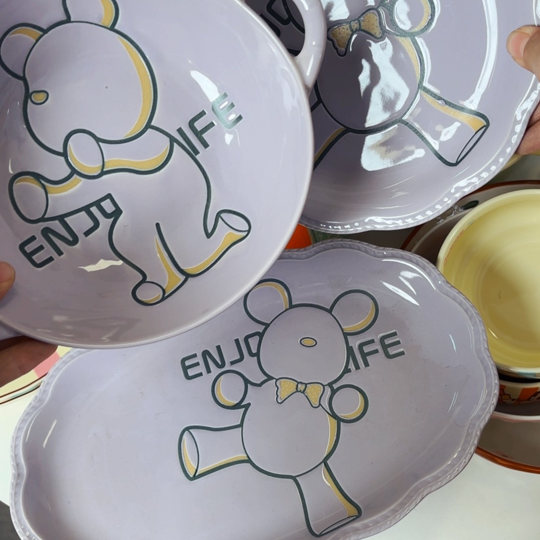 白瓷暴力熊系列三件套