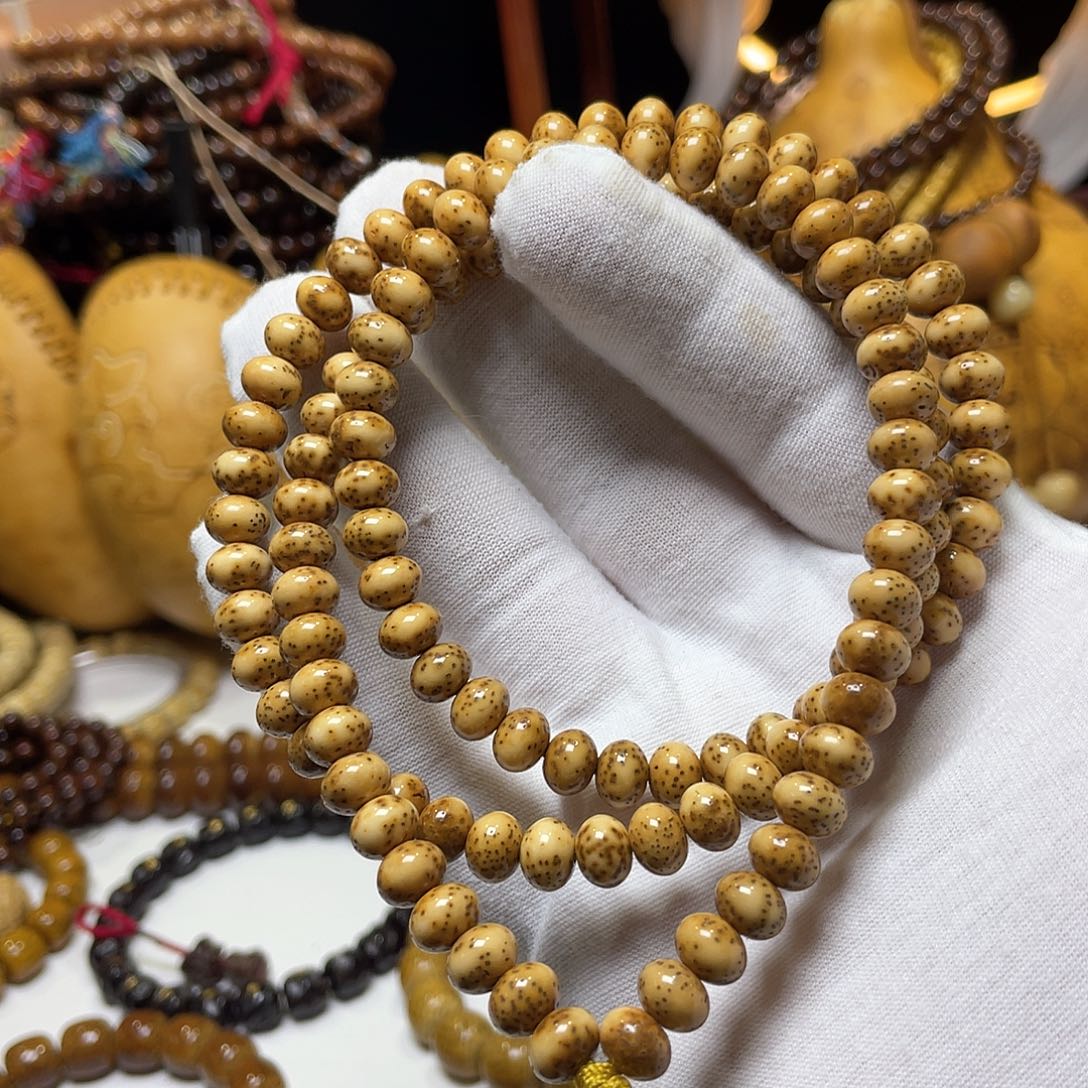 手串星月菩提6-8河豚苹果珠金花虎皮