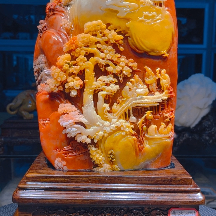 用***6寿山石寿山石雕刻艺术品