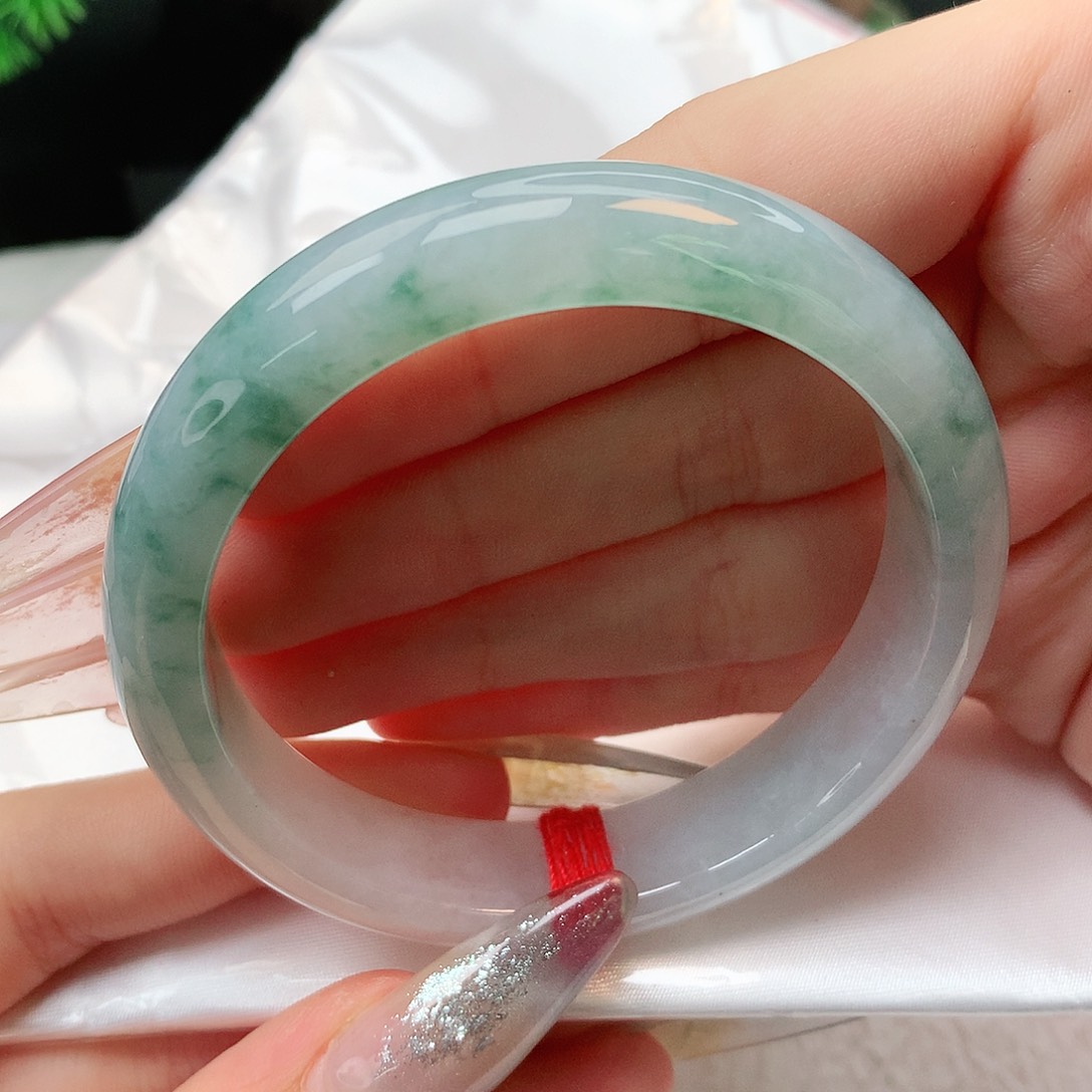 未镶嵌手镯翡翠正圈55