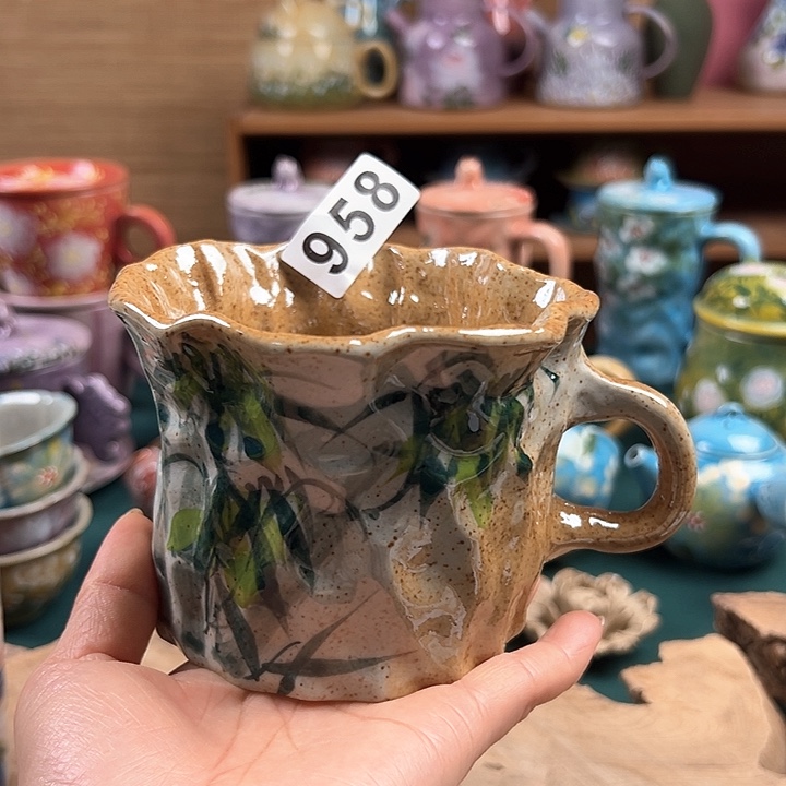 杯景德镇陶瓷手绘作品958