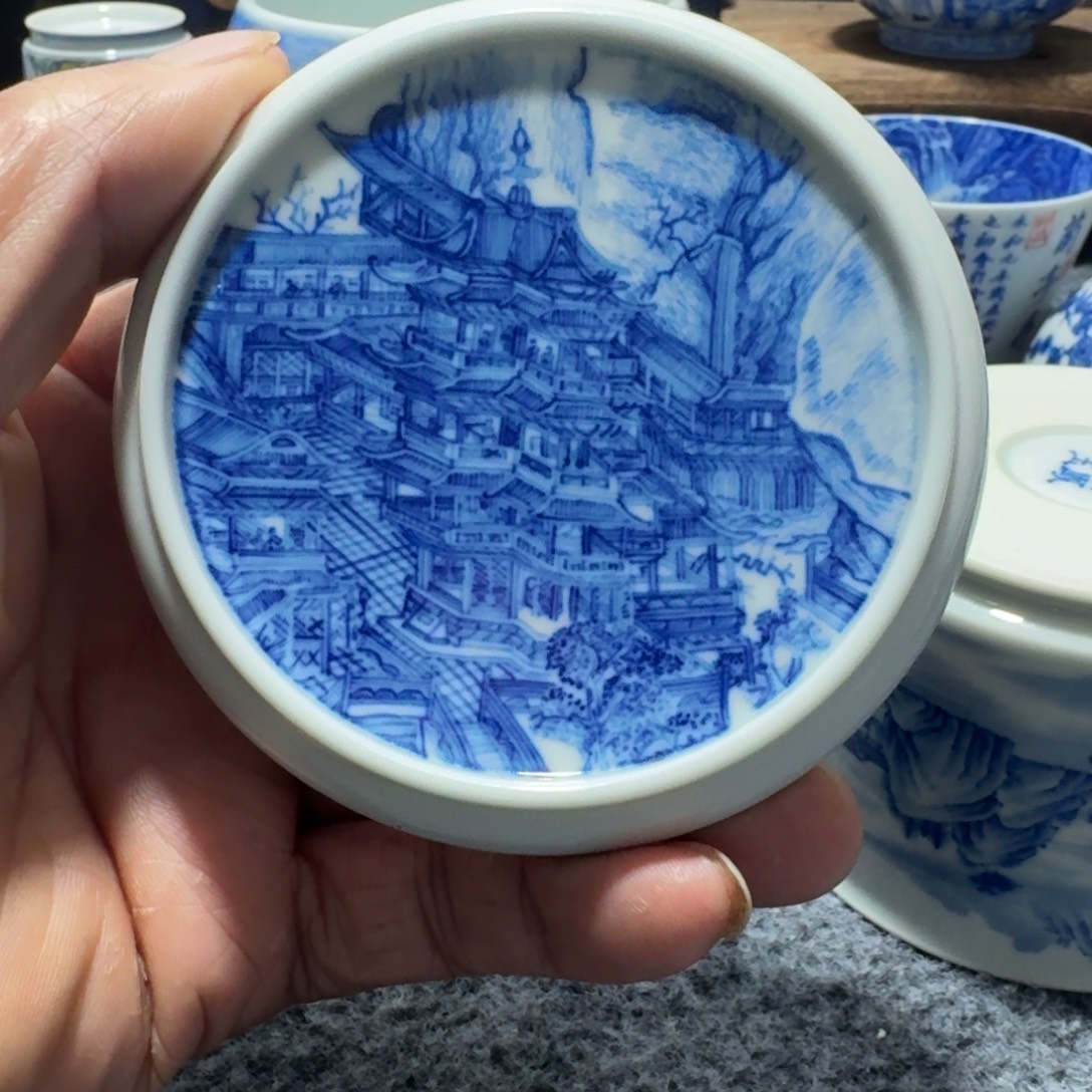 现代景德镇陶瓷手绘茶具