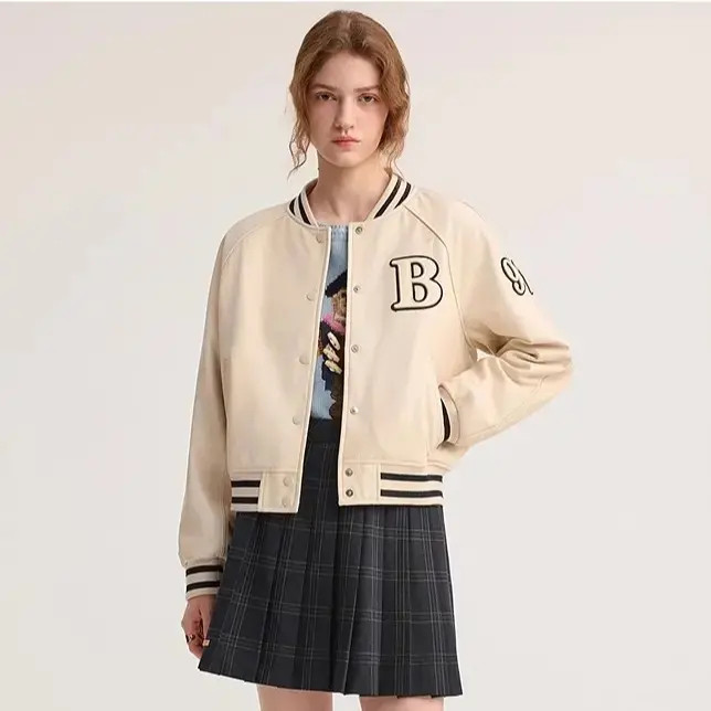 TeenieWeenie女外套2025秋休闲时尚运动感活力棒球服TTJL254901P