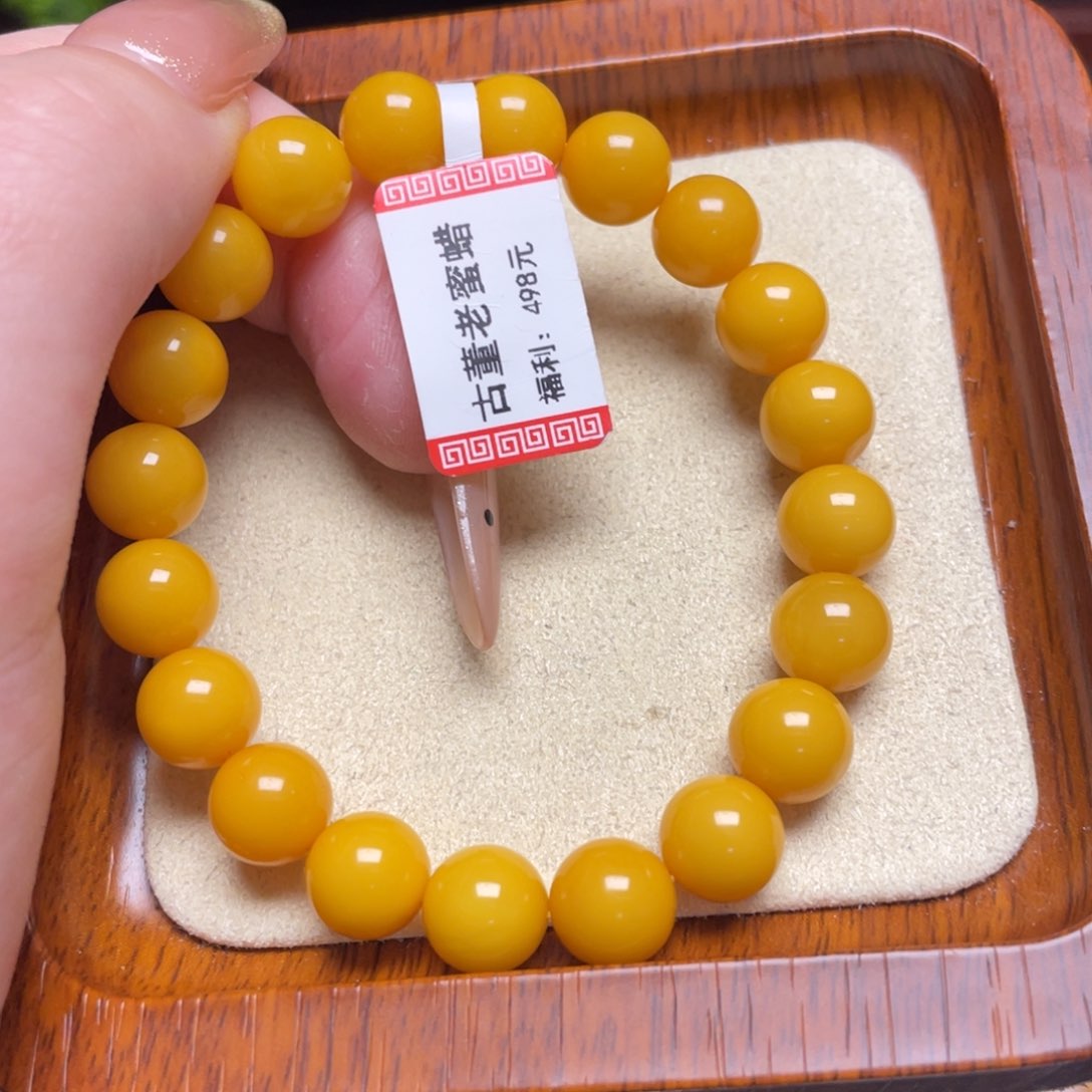 蜜蜡手链未镶嵌手串
