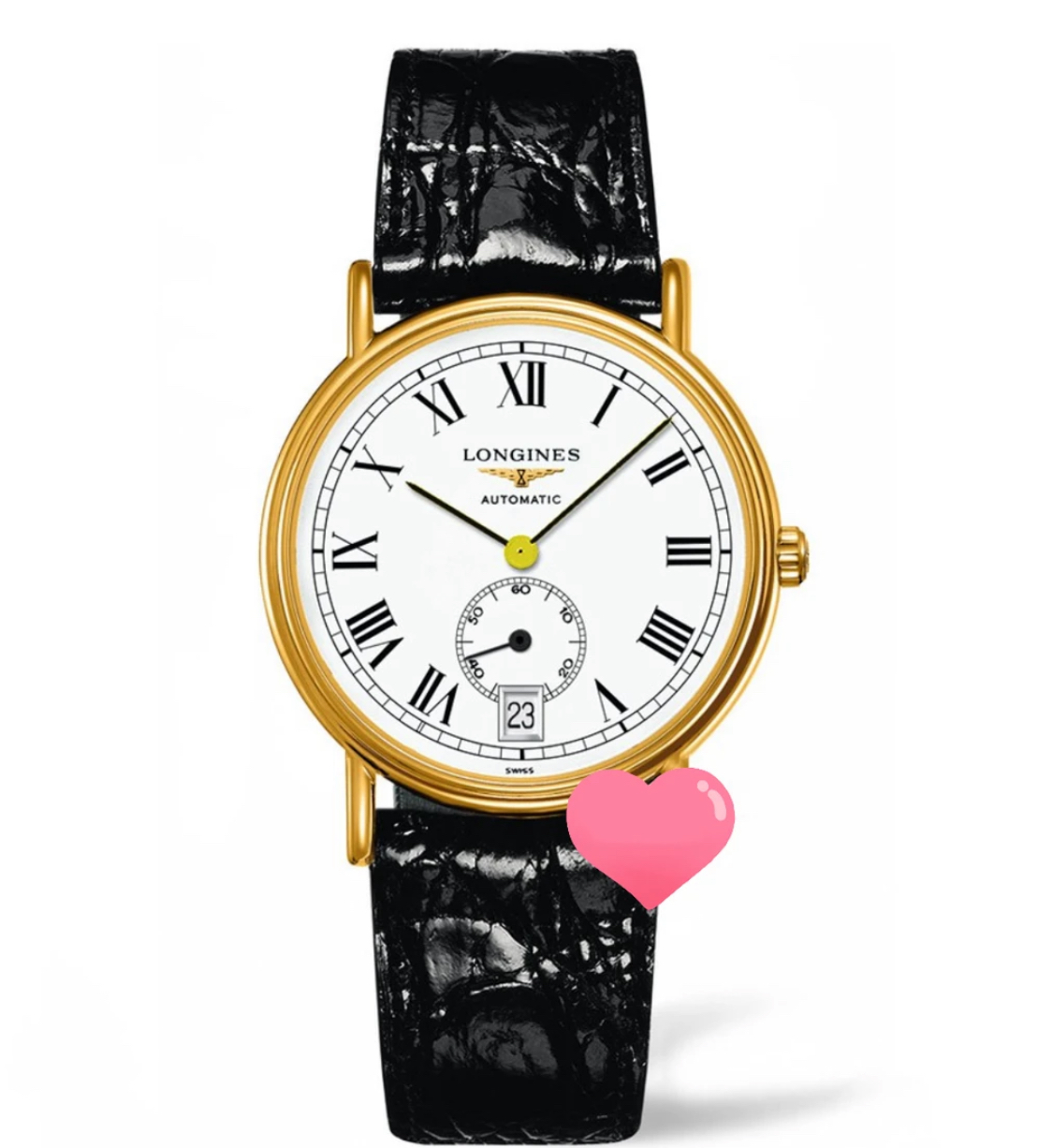 99新 Longines/浪琴 /瑰丽905间金皮带/表径40/自动机械男表