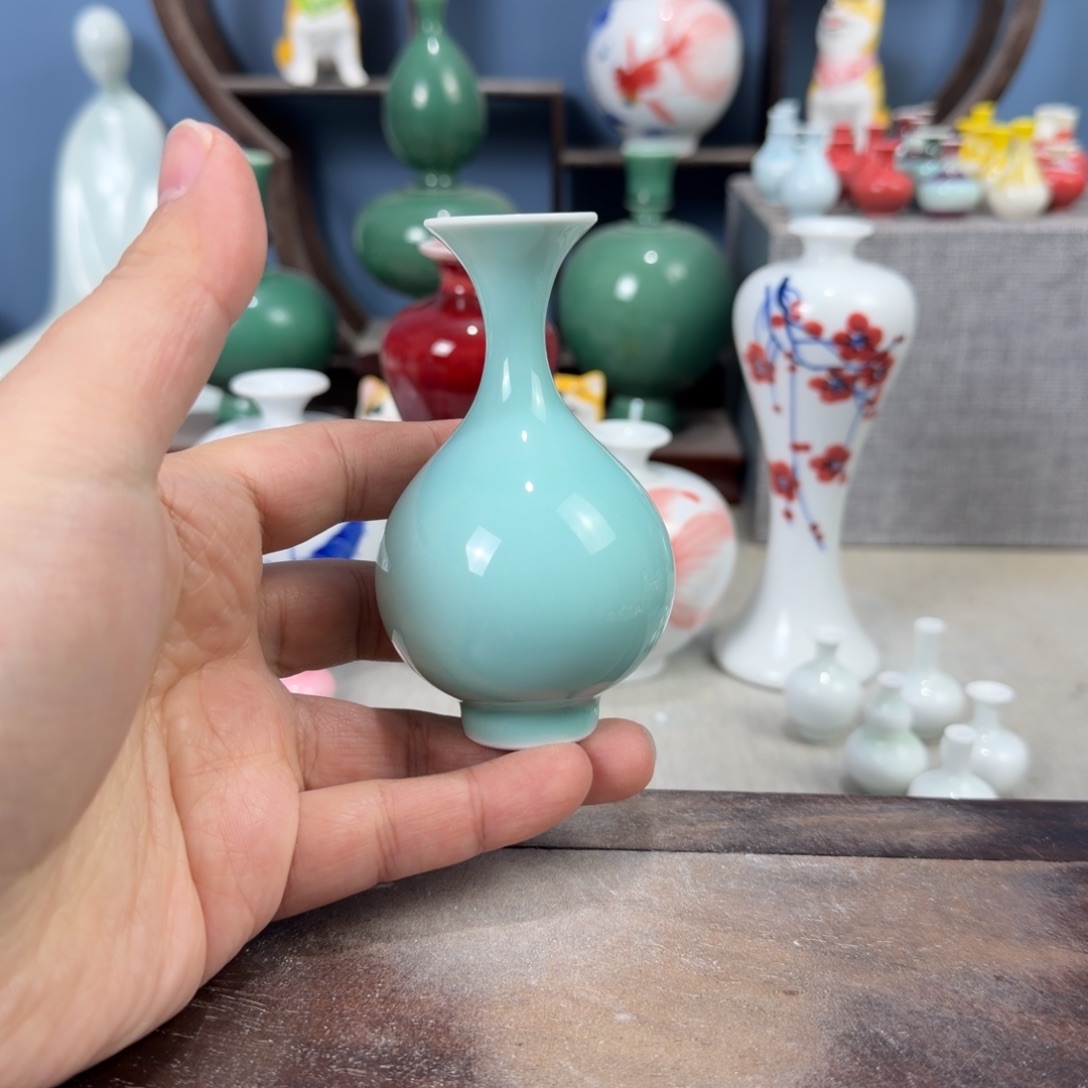 陶瓷手工小花器摆件
