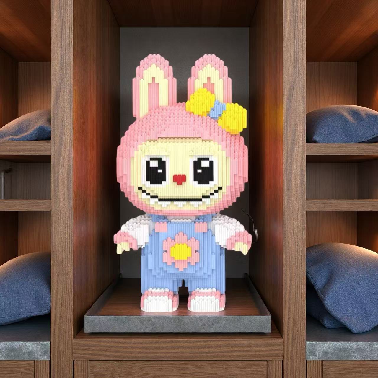 30CM专柜定制款NABOBO积木串联大颗粒立体拼搭摆件男女孩玩具礼物