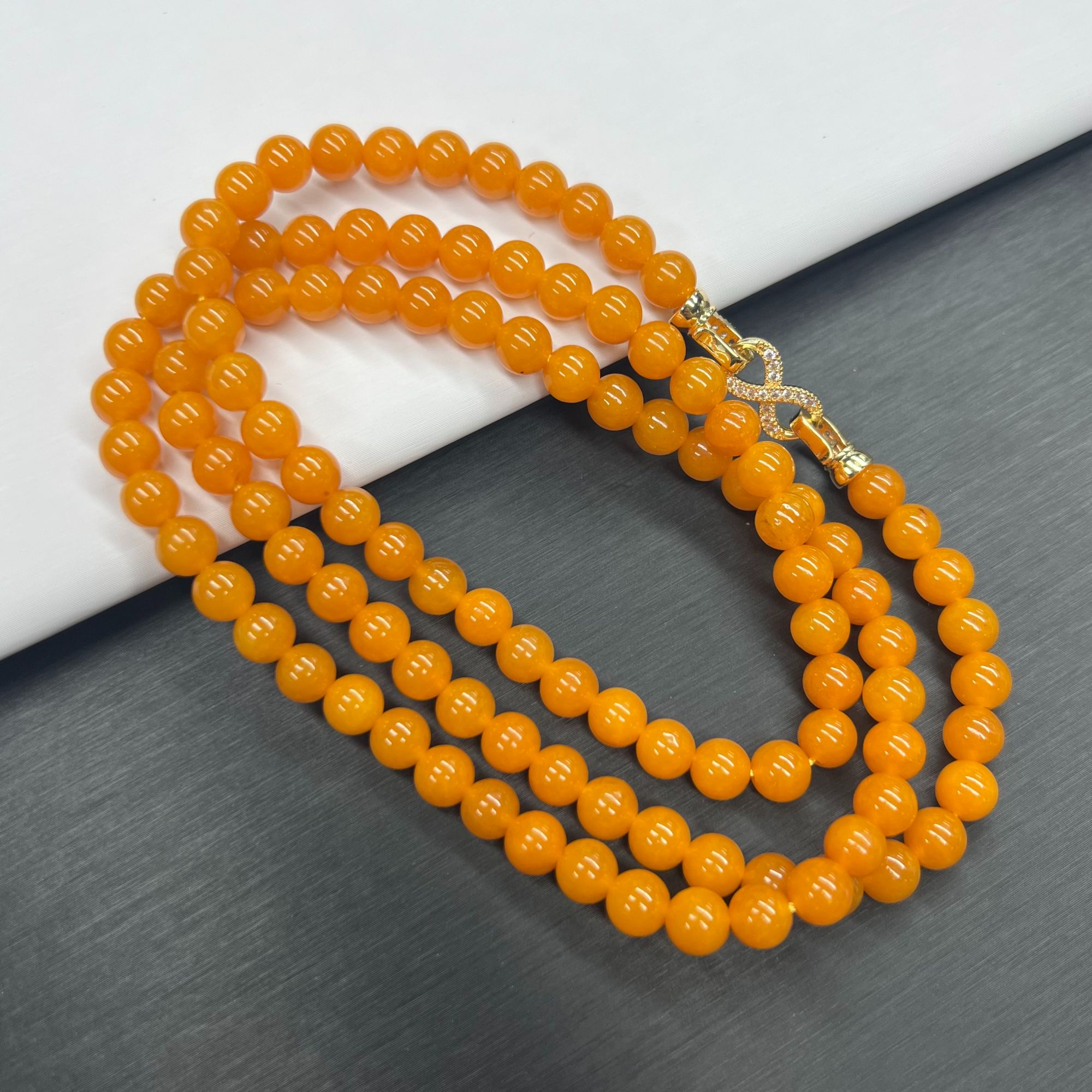 A565【精品】豆黄108颗6mm手链百搭