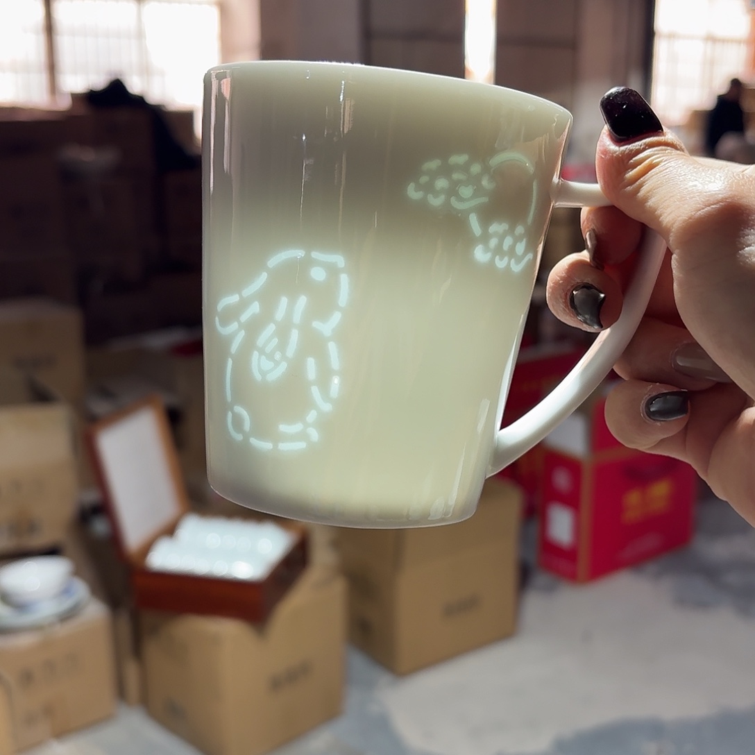 景德镇玉兔望月一个