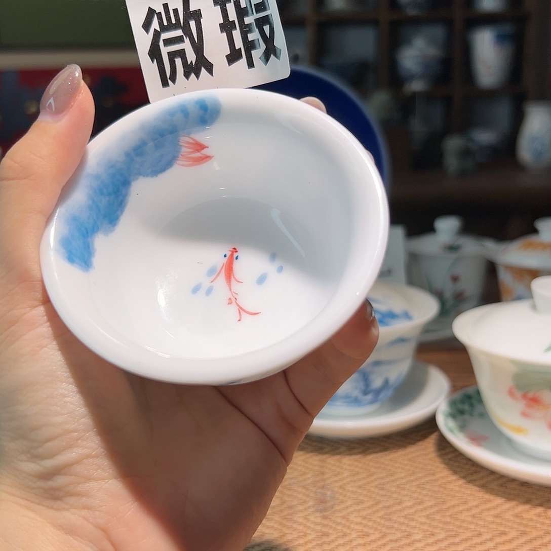 【闪购商品】微瑕 手绘 压手杯 