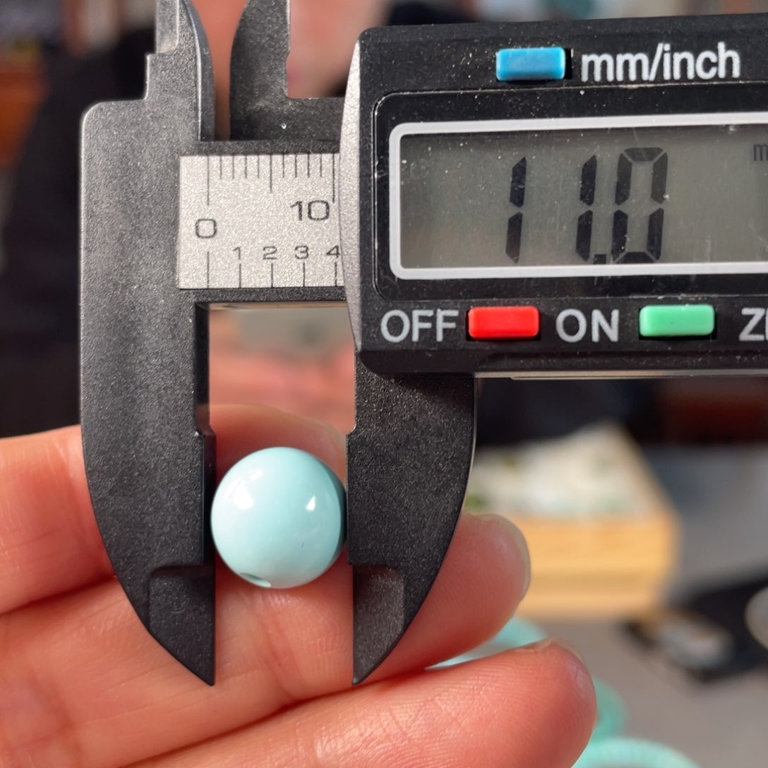 绿松石珠子未镶嵌