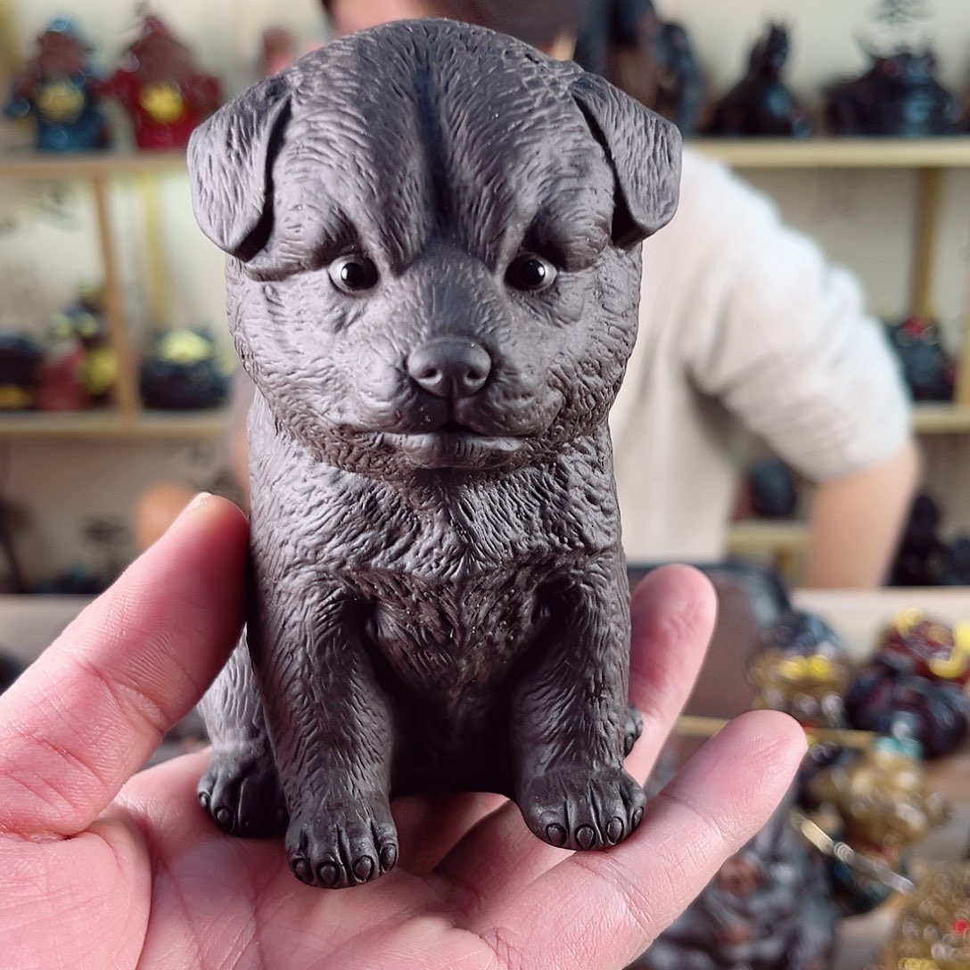 紫砂茶宠紫陶树脂茶宠摆件