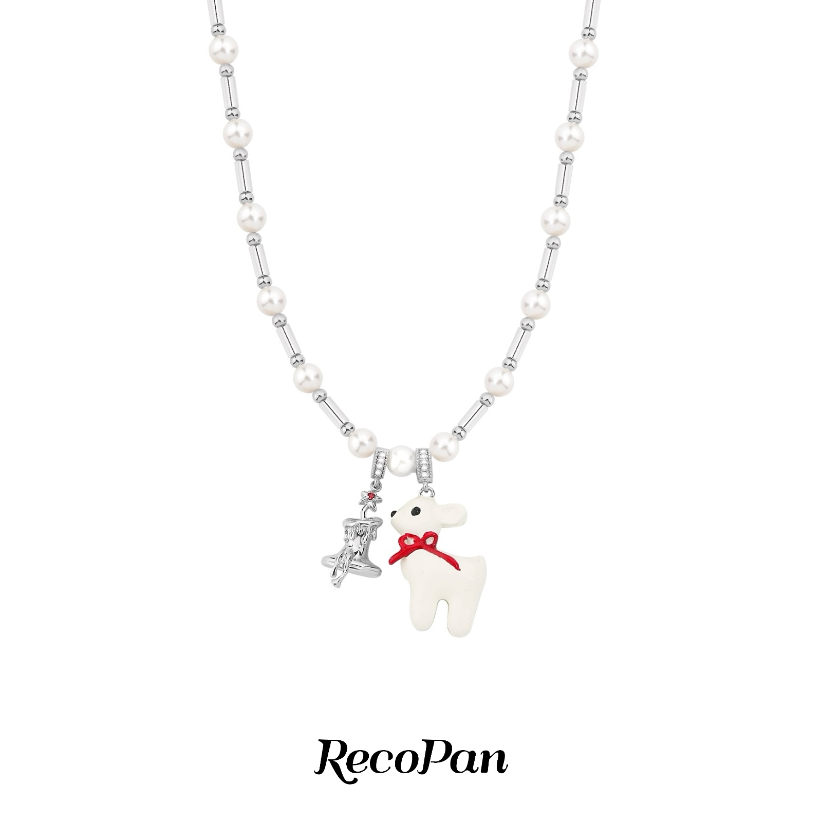 RECOPAN STAY MEDIOCRE 黄铜项链 【张泽禹卓沅同款】梦中小鹿项链