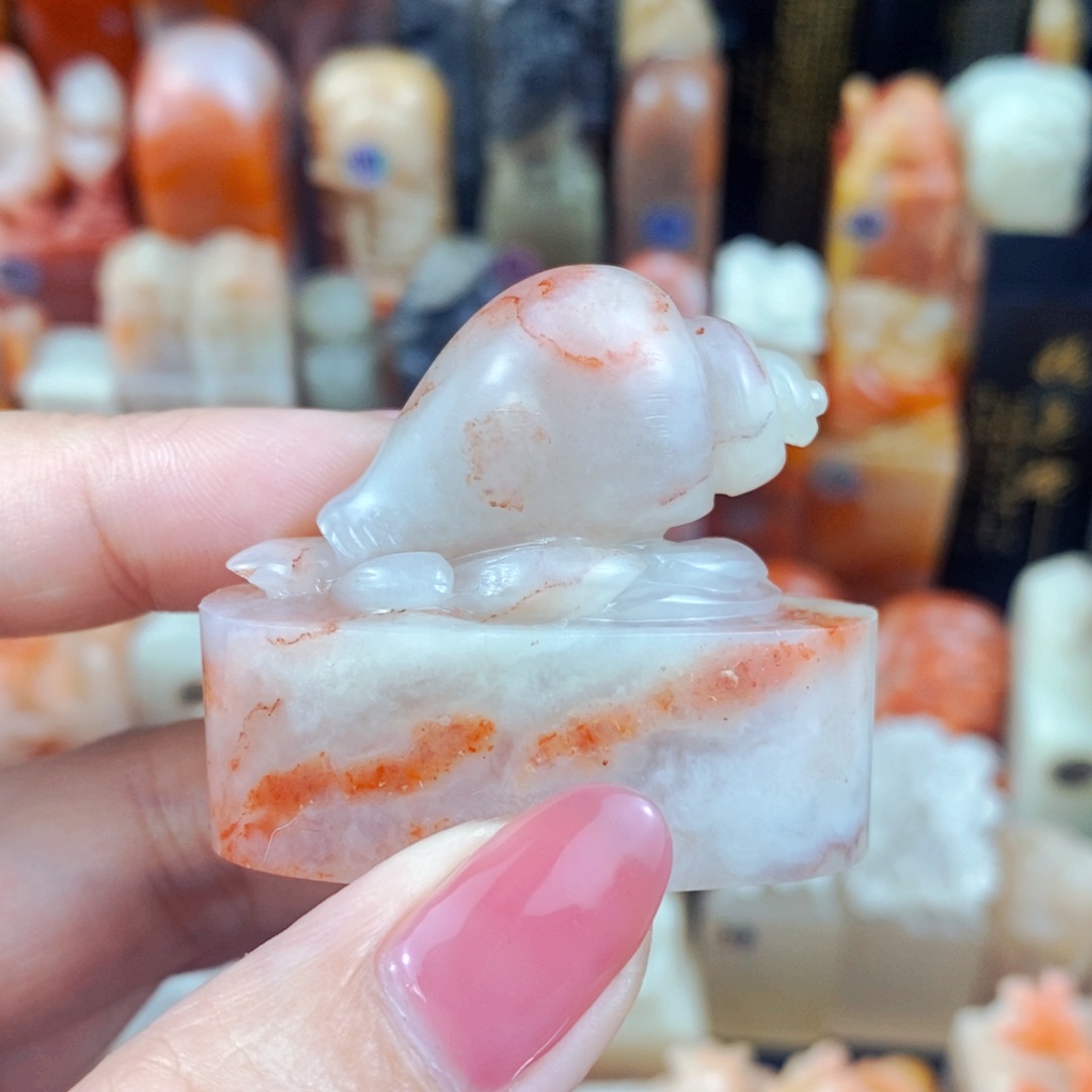 老挝石印石手工篆刻包邮包刻自定义