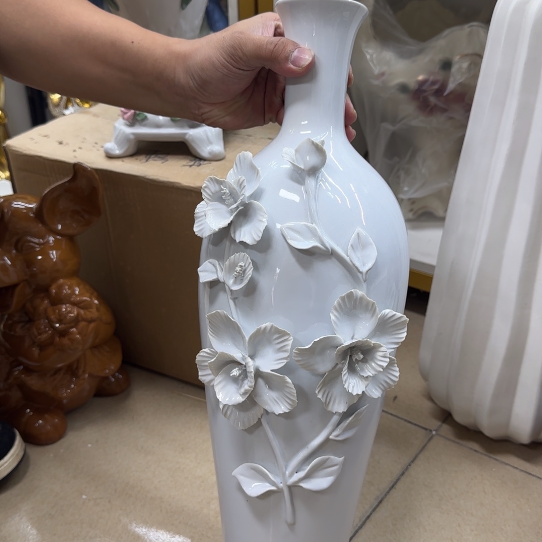 瓷片陶瓷工艺花瓶摆件