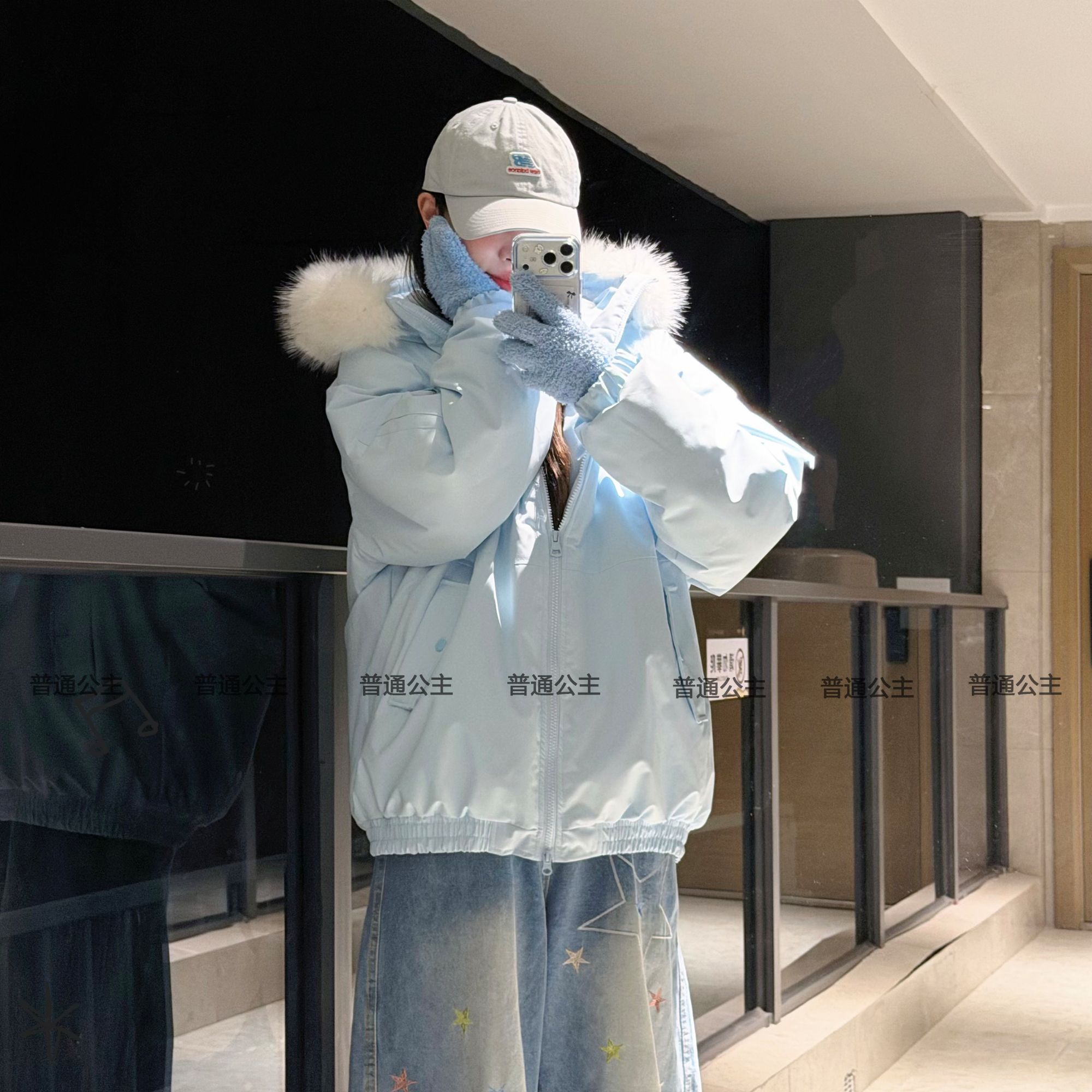 Eternal Will茨行山雕内里貉子毛帽子可拆卸百搭防风御寒保暖夹克