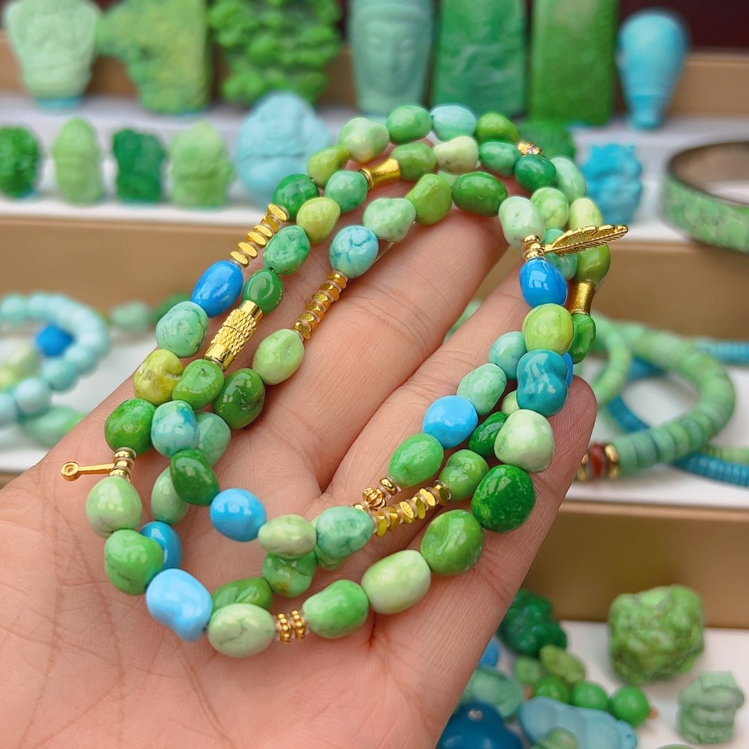 未镶嵌绿松石项链励****著