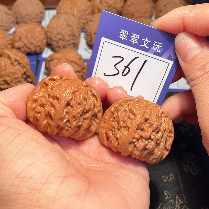 桃核把件361号白狮子4.2尺