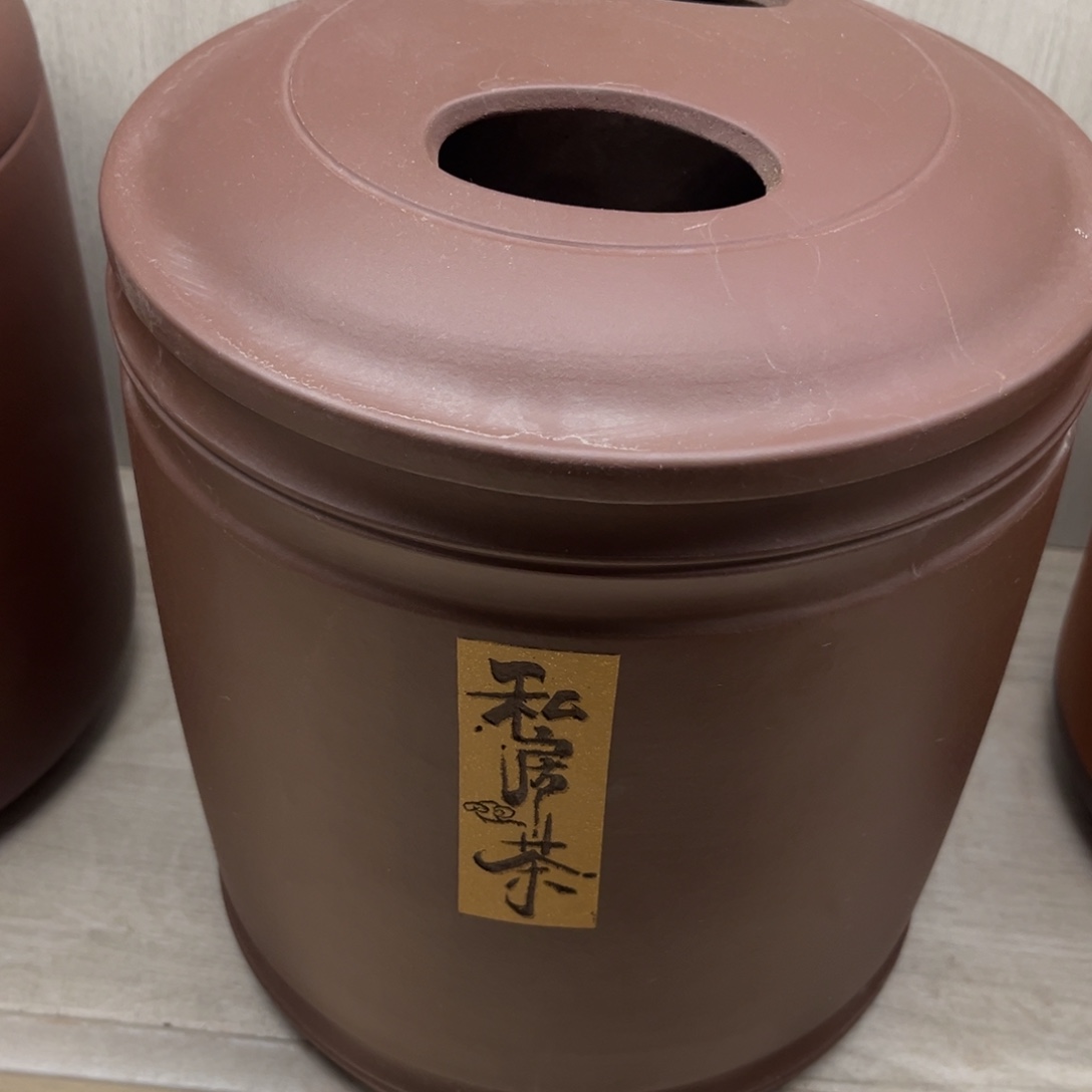 紫砂茶叶罐紫砂壶的