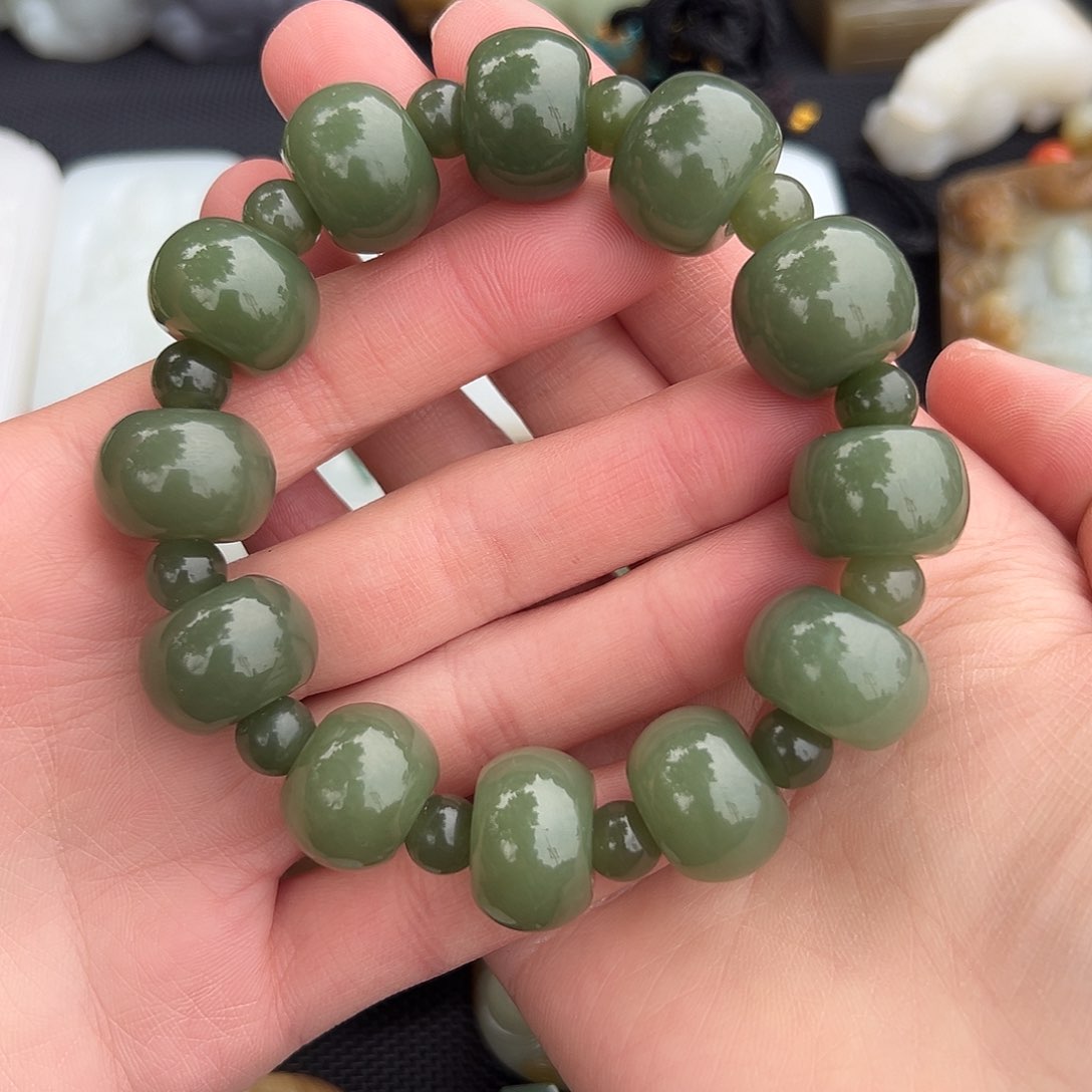 和田玉手串未镶嵌