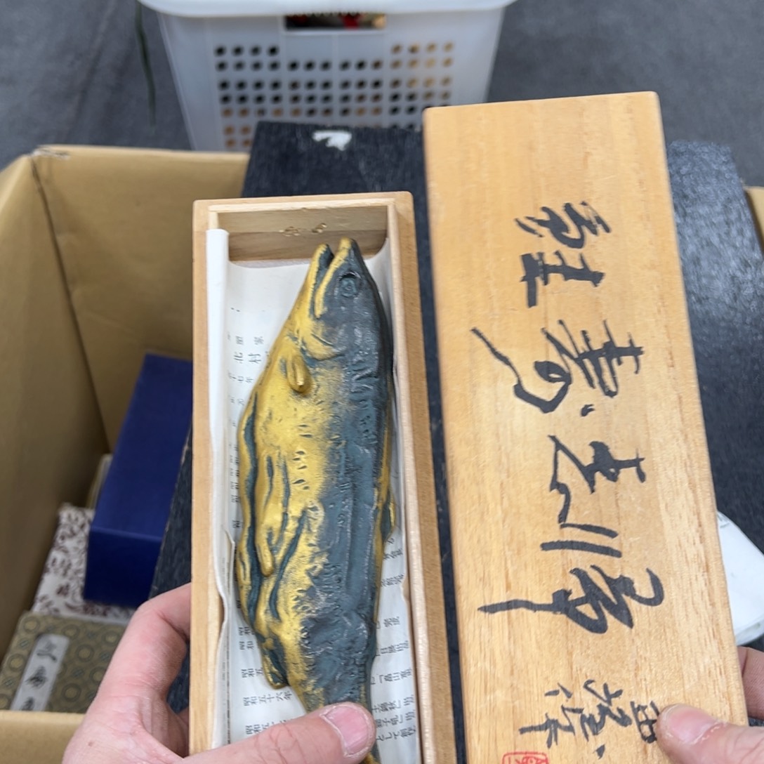 铜日本中古工艺品摆件