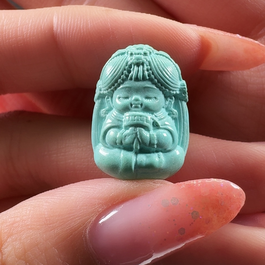 绿松石未镶嵌吊坠(不含链)扎基拉姆