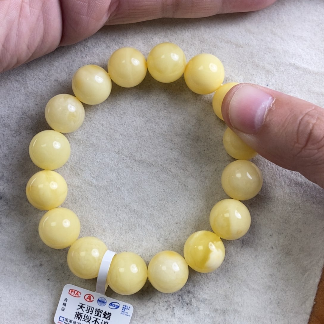 手链琥珀未镶嵌欢****趣蜜蜡
