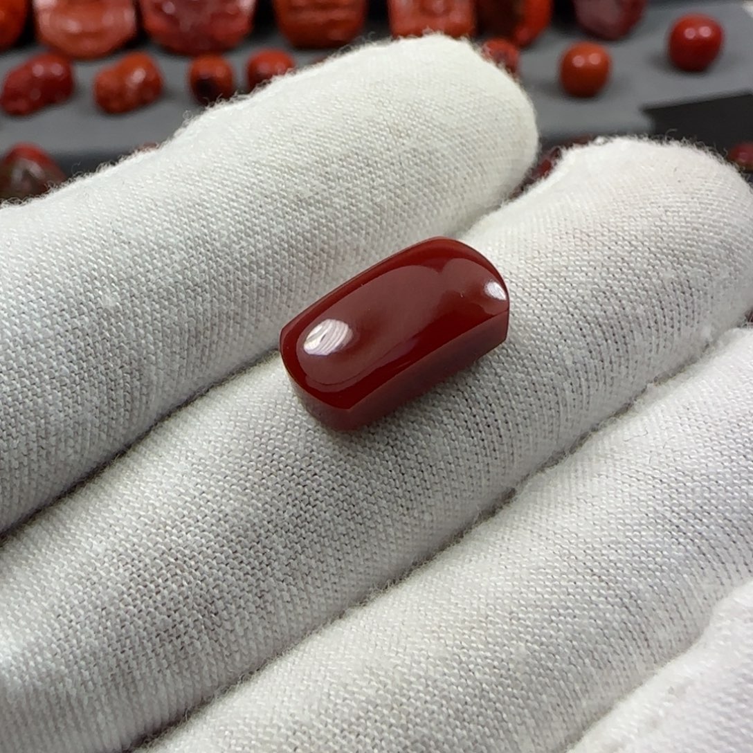 北***爷南红玛瑙未镶嵌戒面
