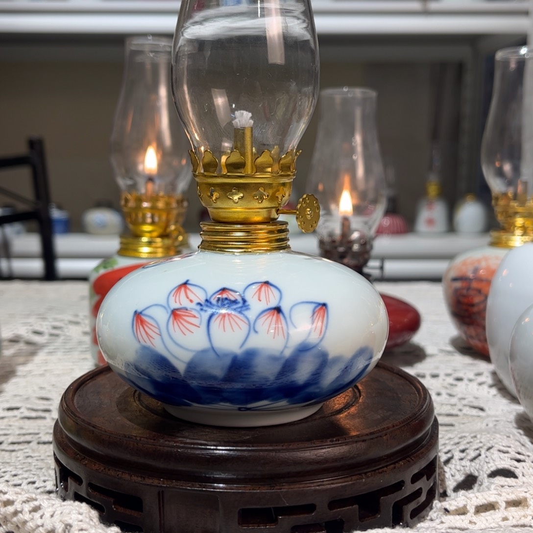摆件景德镇陶瓷香薰灯