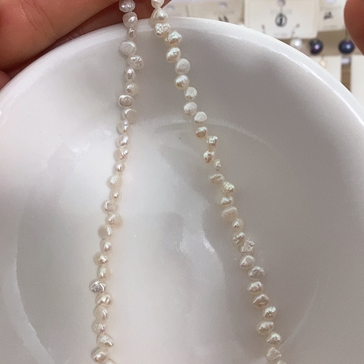 颈饰银S925镶嵌淡水珍珠