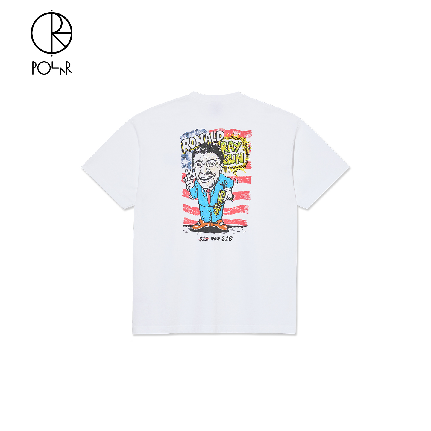 Polar Skate Co Ray Gun Tee 后背卡通印花滑板短袖T恤男潮