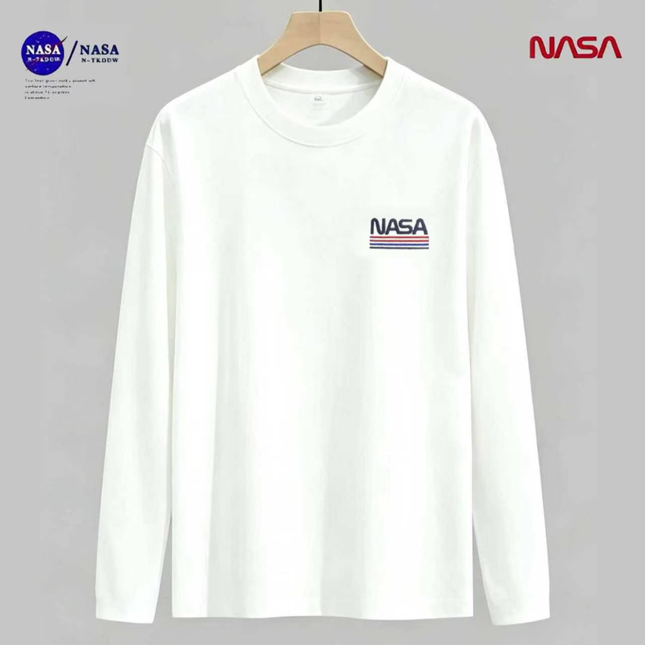 【万针刺绣】NASA联名秋衣微宽松秋冬时尚男女同款休闲百搭长袖