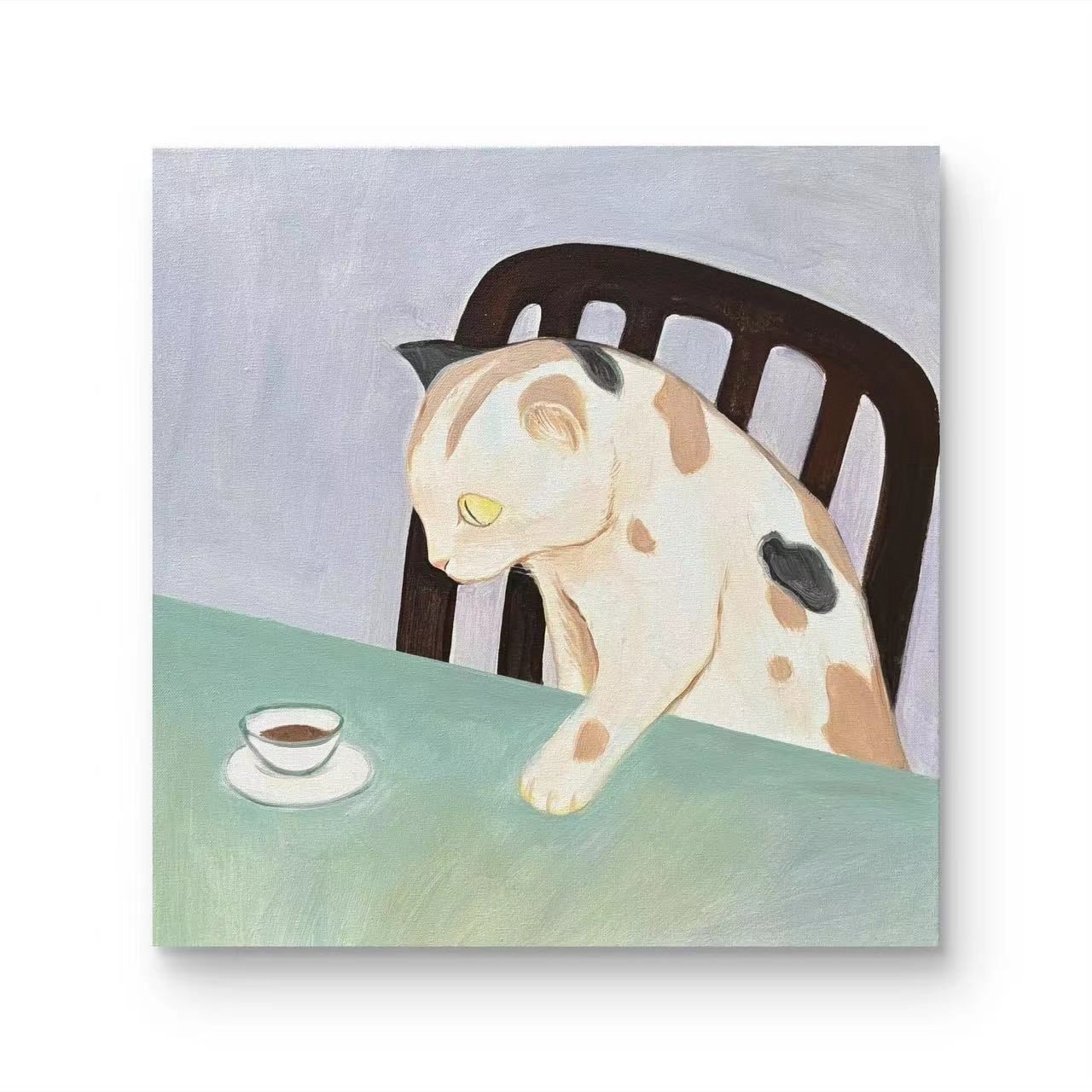 【主人的神仙水】 孤品“50*50” No.348 纯手绘挂画