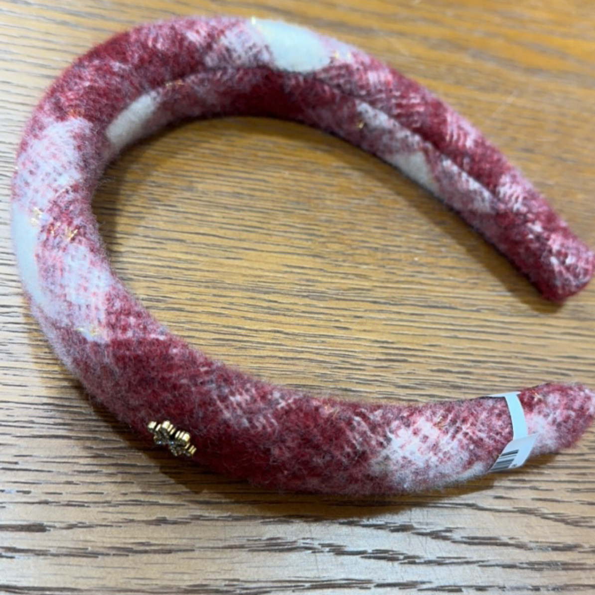 非金属红色毛呢宽边发箍秋冬新年圣诞高颅顶气质百搭发饰女