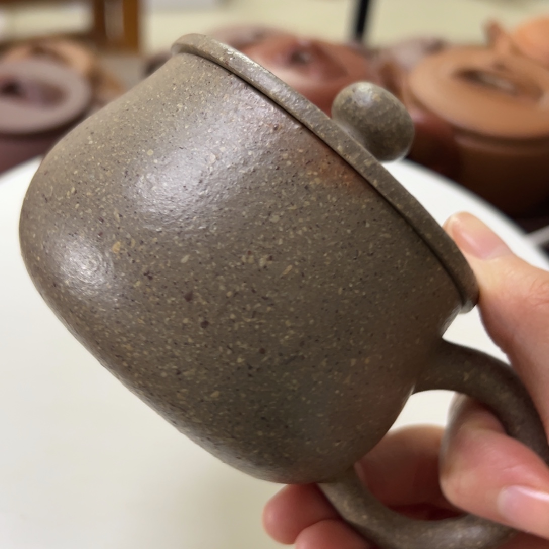 紫砂茶壶五彩段泥盖杯220