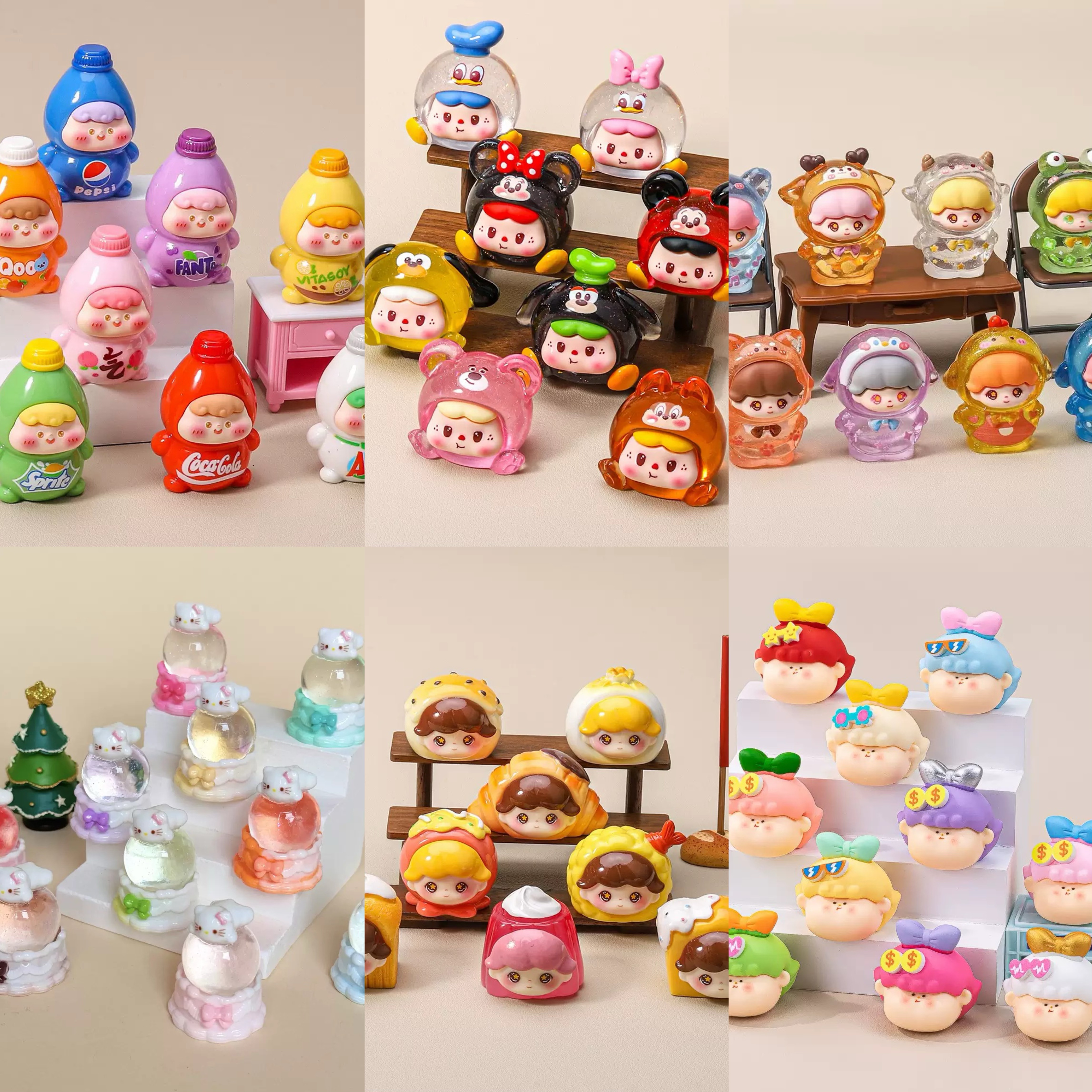 【混拆大乱炖】多种萌粒树脂diy潮玩小摆件