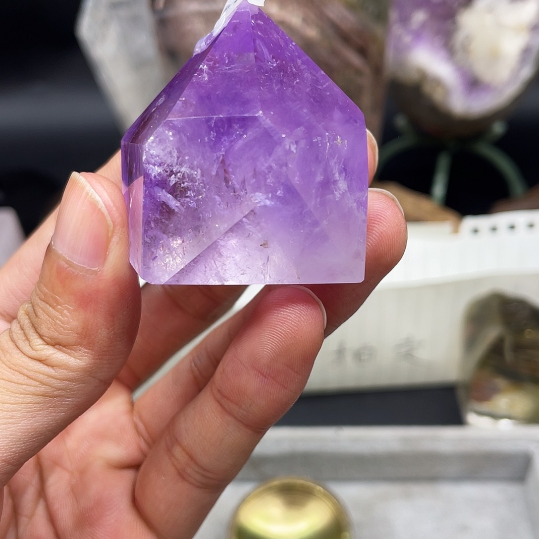 水晶颈饰未镶嵌灵*天然水晶