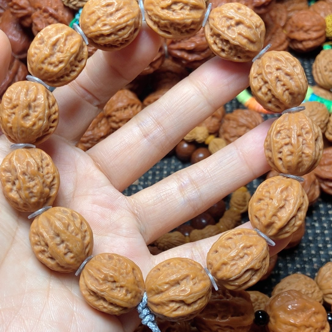 桃核手串八棱手串