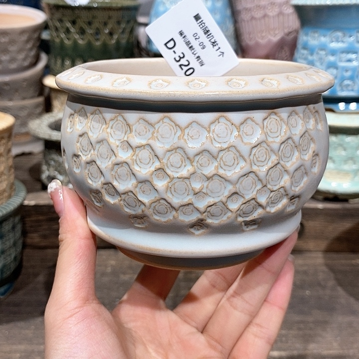 七里烧花盆2-9-320口径8