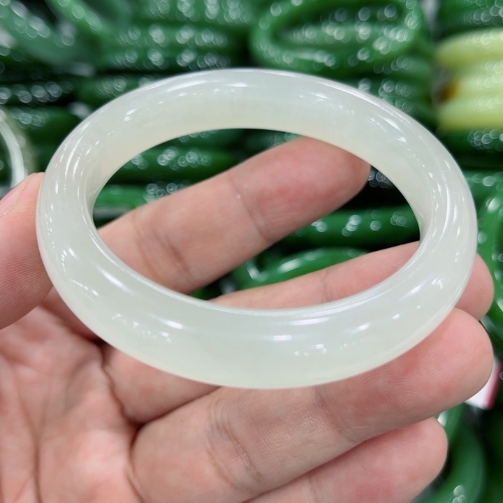 和田玉手镯未镶嵌53～1