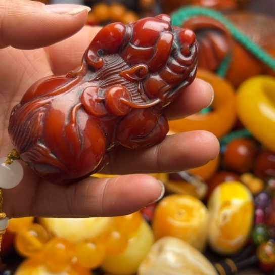 琥珀（花珀）手串未镶嵌