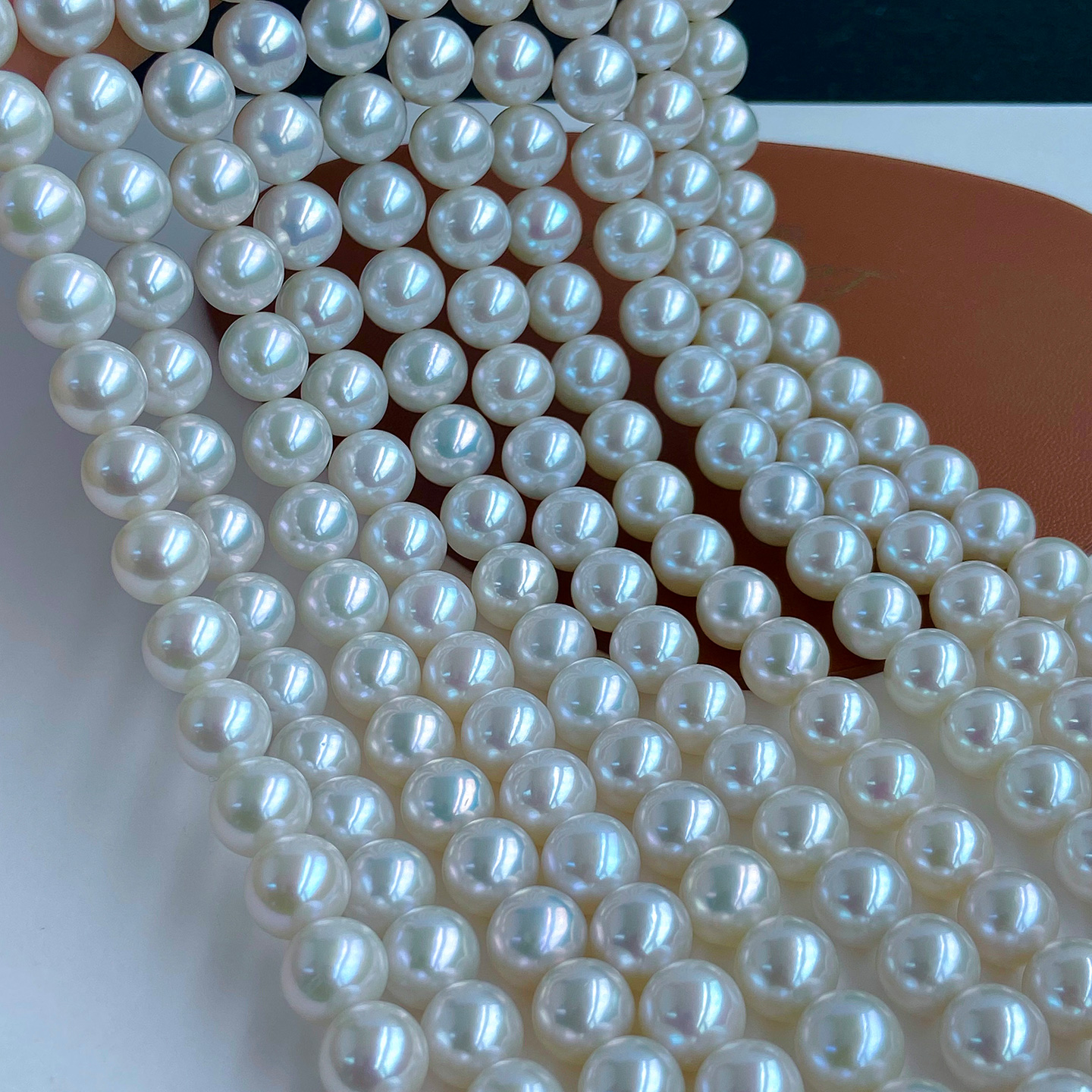 爱迪生天然淡水珍珠项链新款正圆无瑕极强光简约百搭送妈妈正品女