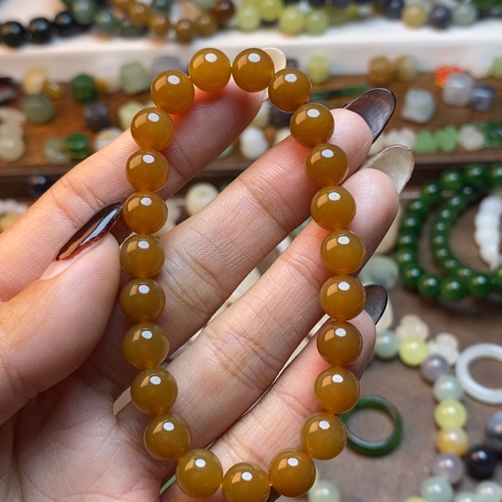 和田玉未镶嵌手链