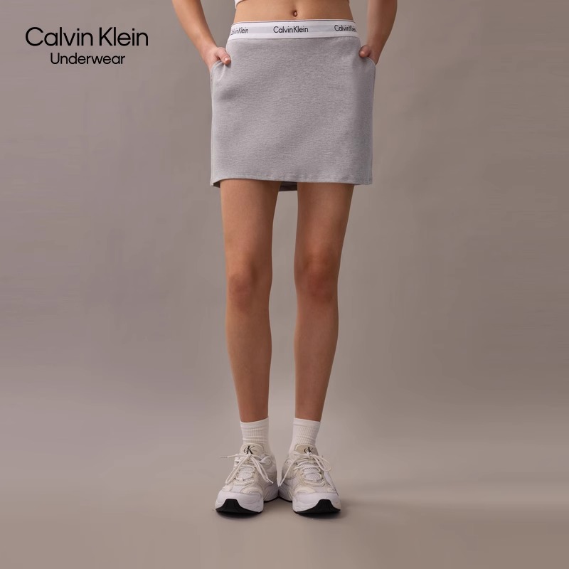 CK运动25夏季女士提花腰边美式潮流辣妹户外运动网球裙短裤裙裤